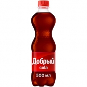 Напиток "Добрый Cola" (газ/0.5 л./1 уп./24 шт./ПЭТ)